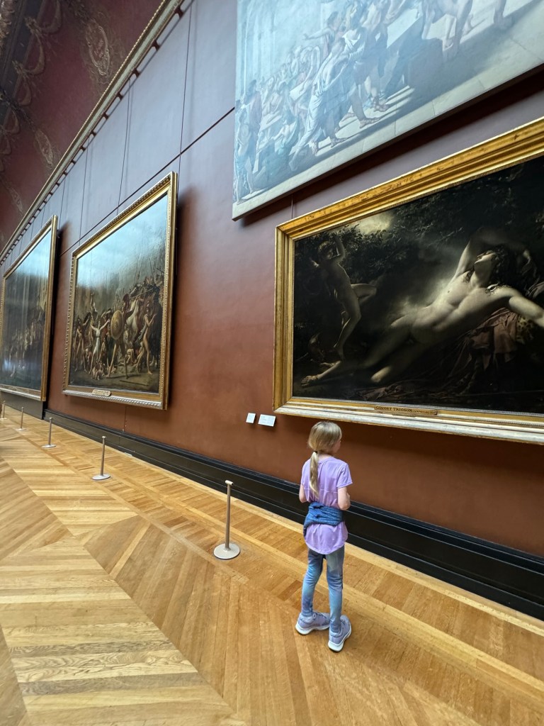 Louvre with kids